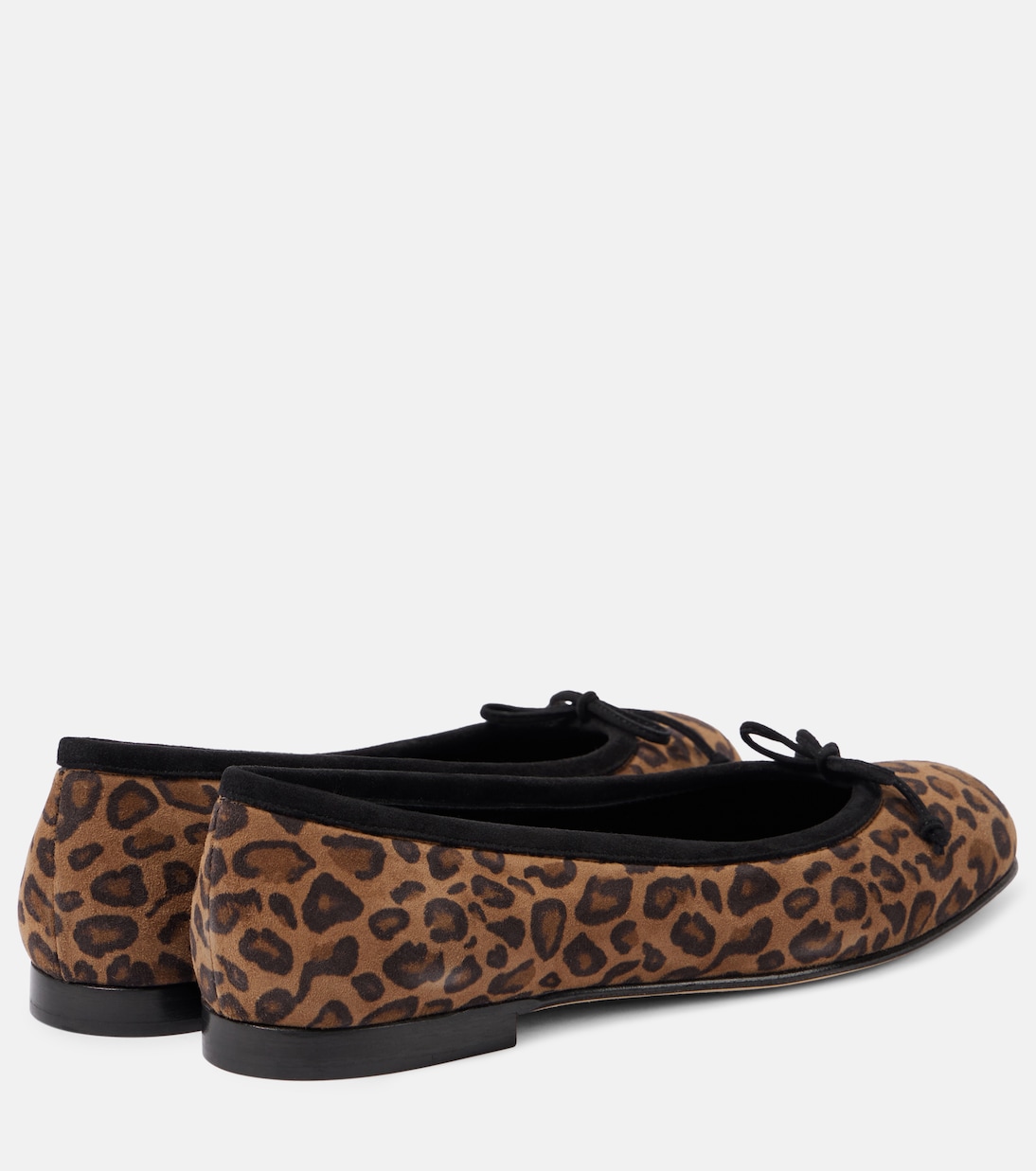 Veralli leopard-print suede ballet flats | Manolo Blahnik