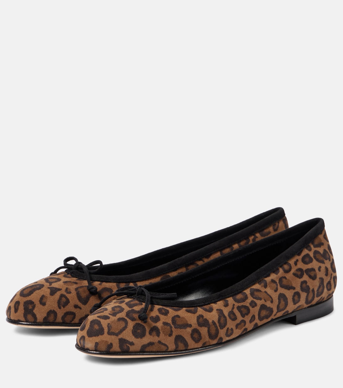 Veralli leopard-print suede ballet flats | Manolo Blahnik