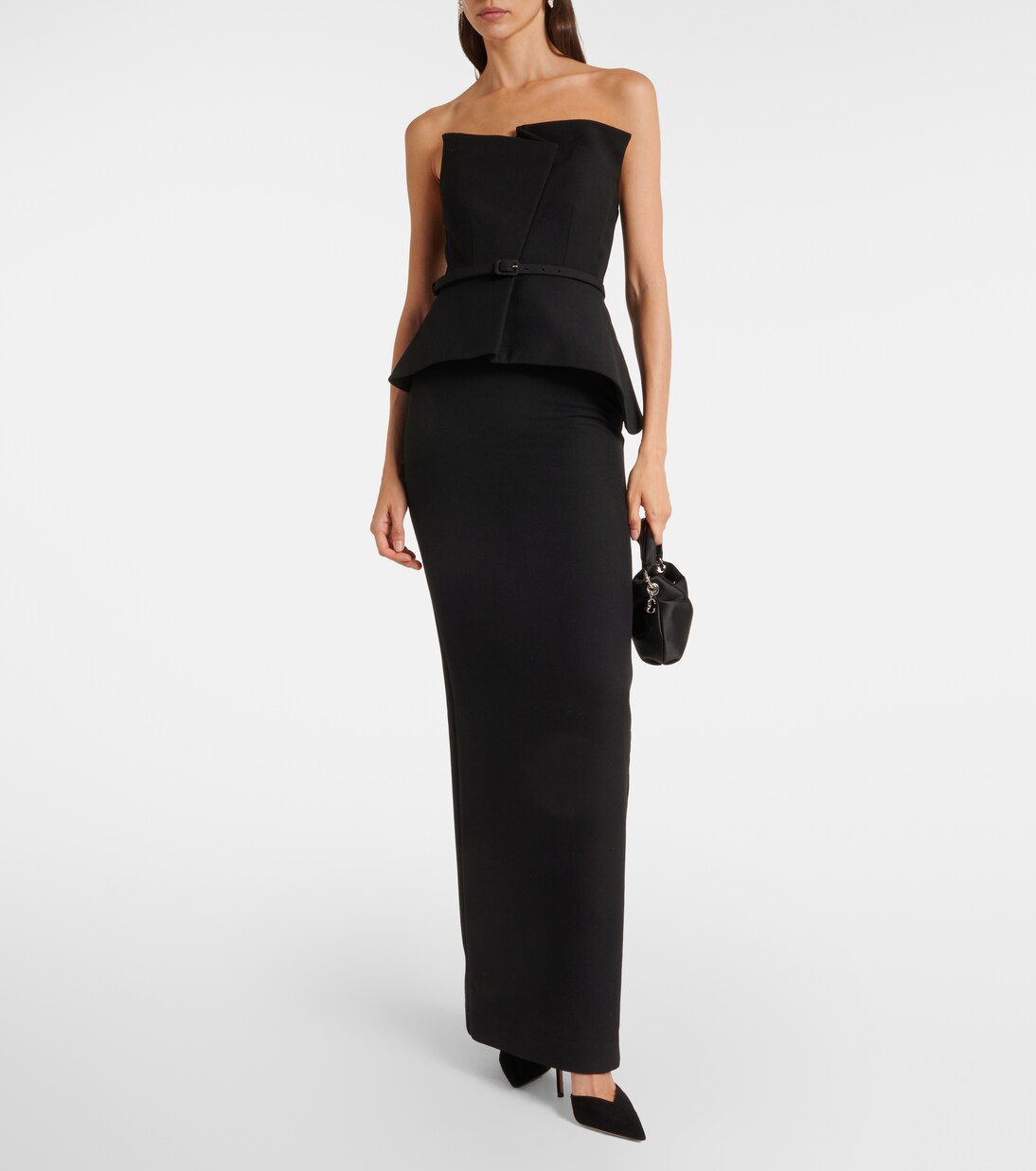 Robe longue en crêpe | Roland Mouret