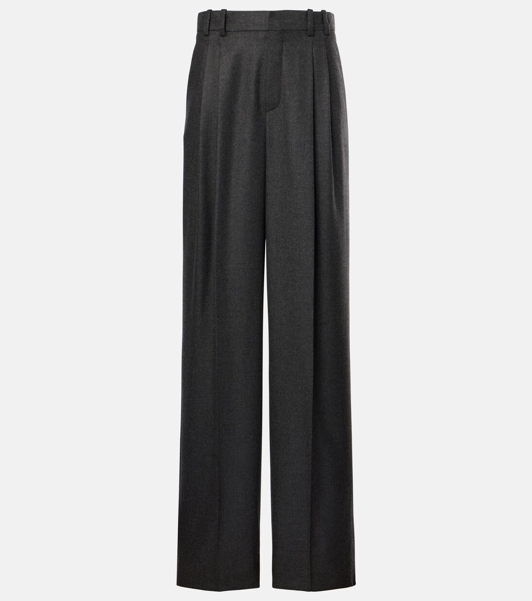 Pleated cashmere wide-leg pants | Saint Laurent
