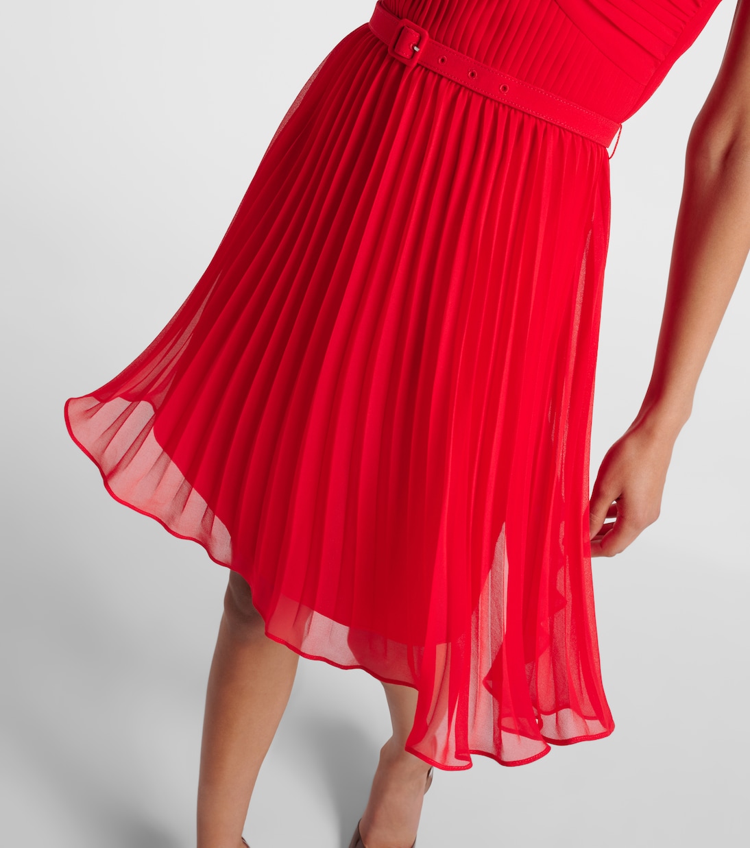 Off-shoulder chiffon minidress | Self-Portrait