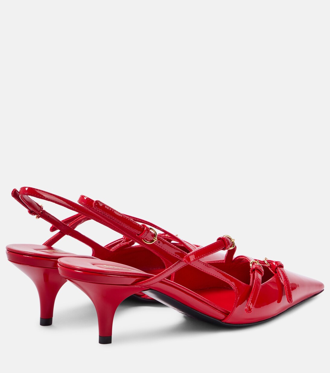 Patent leather slingback pumps | Miu Miu