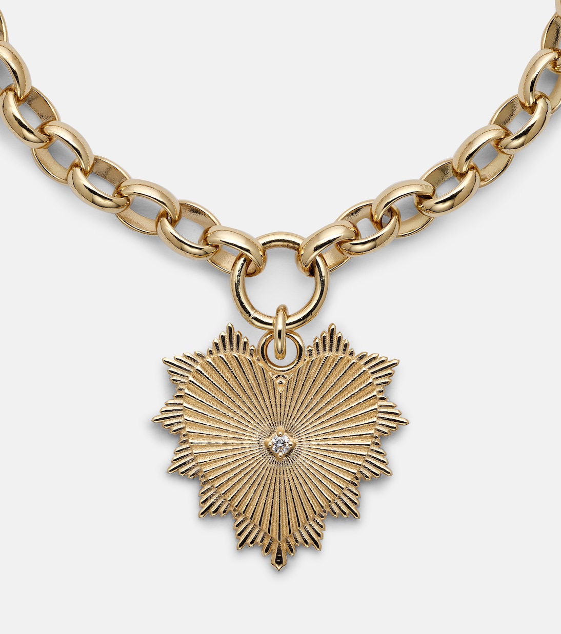 Armband Radiating Heart Medium aus 18kt Gelbgold mit Diamant | FoundRae