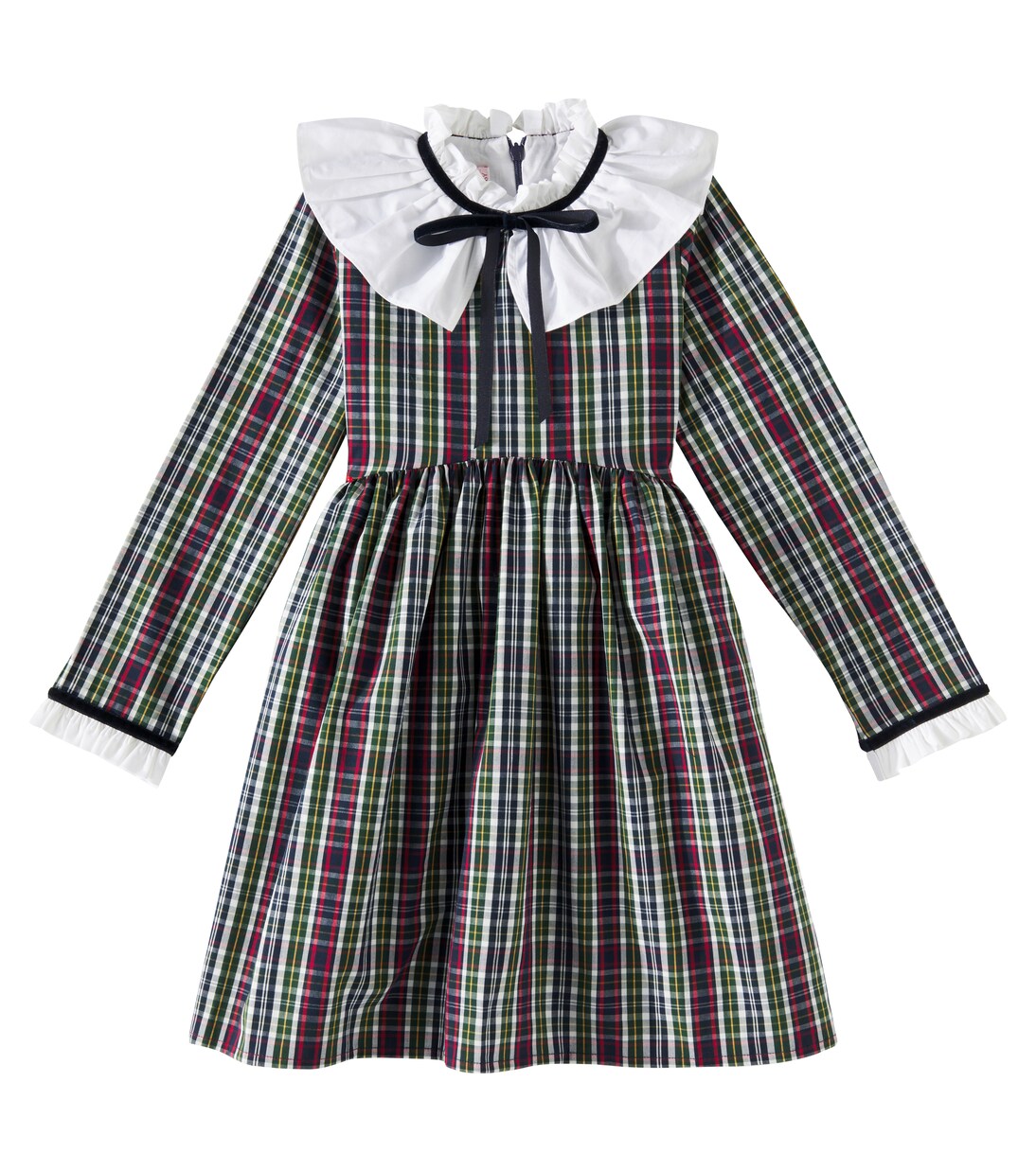 Flora Tartan cotton dress | La Coqueta