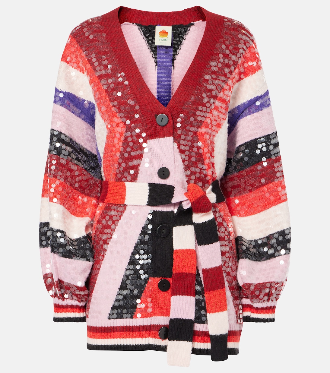 Cardigan mit Pailletten | Farm Rio