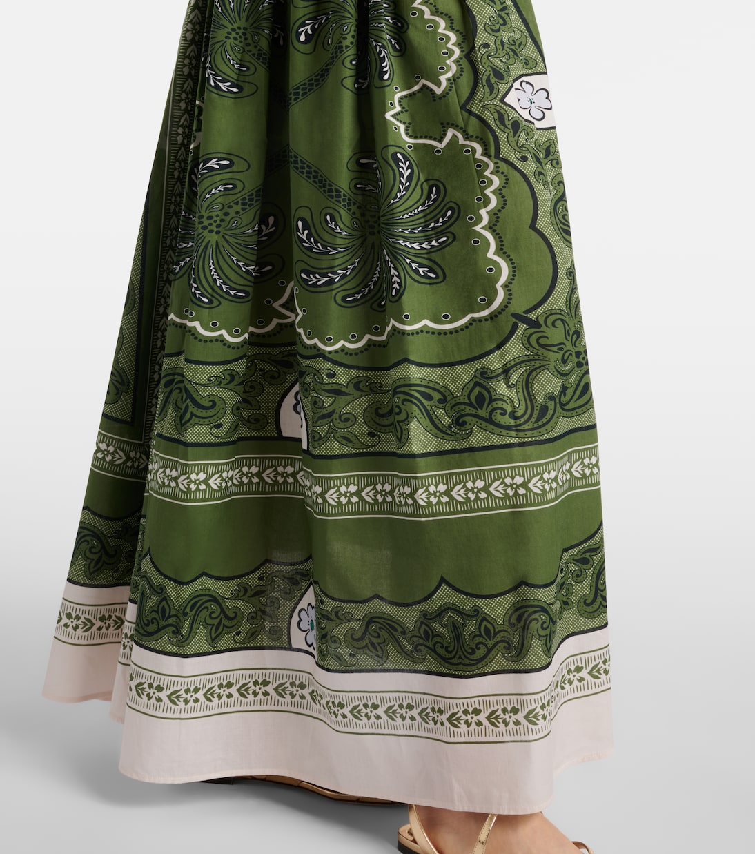 Robe longue Viviana imprimée en coton | La DoubleJ