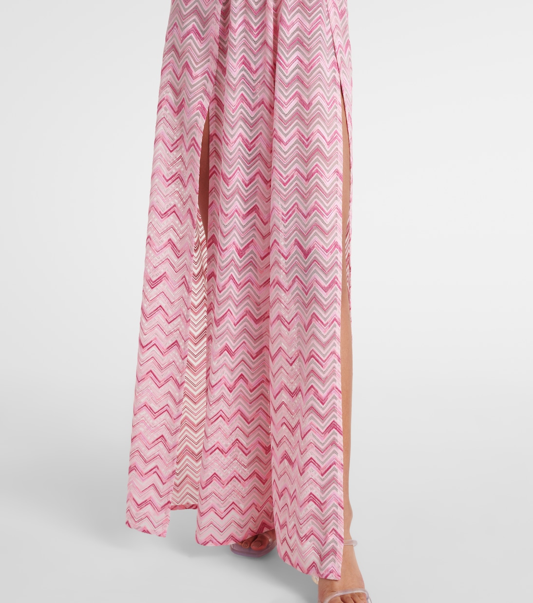 Mono con escote halter en zigzag | Missoni