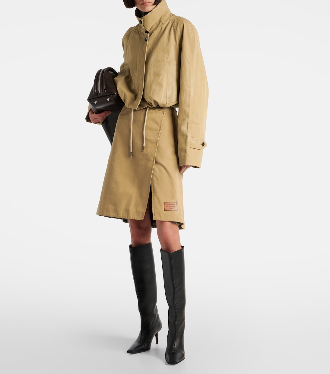 Wickelrock aus Baumwoll-Twill | Acne Studios