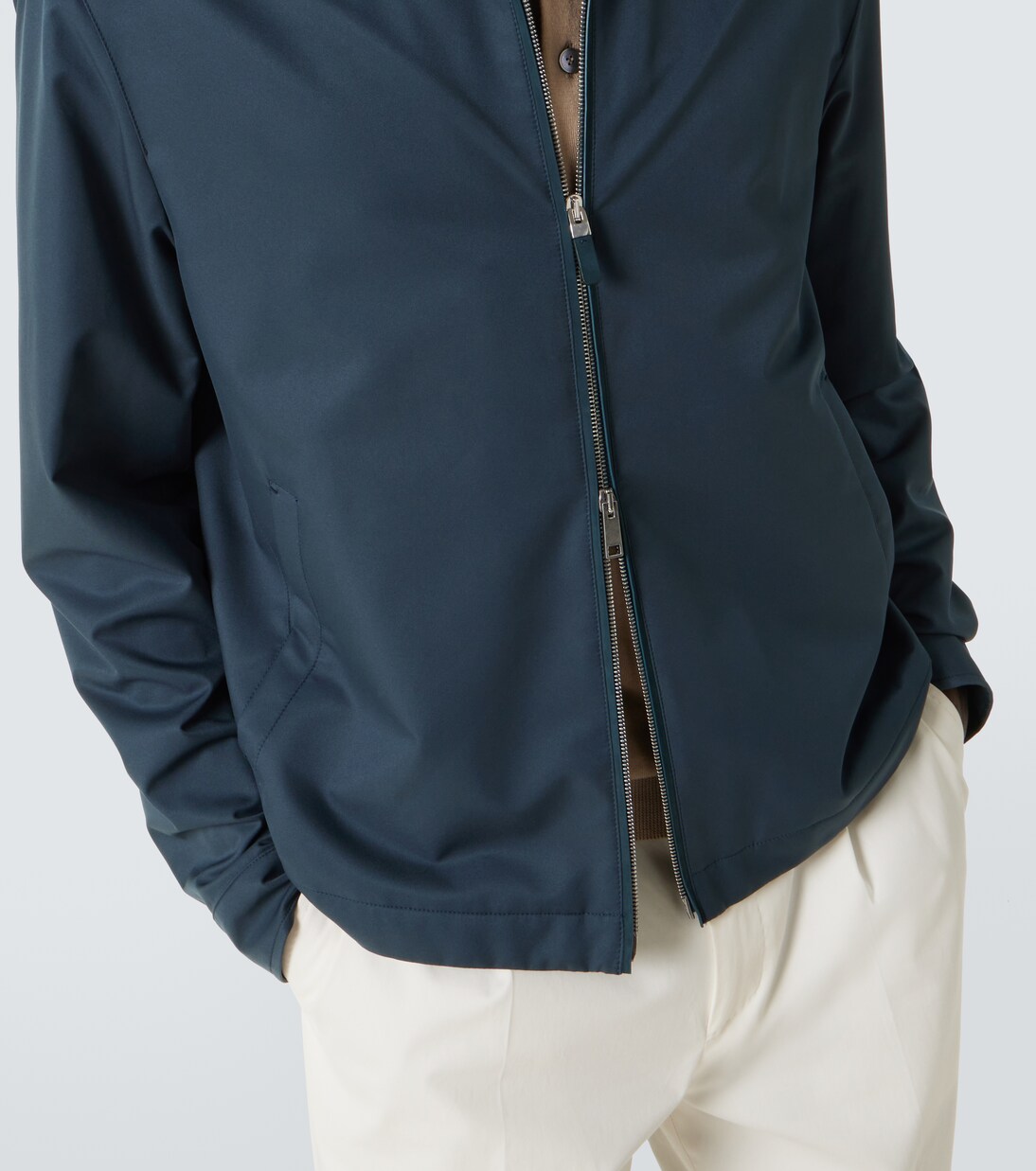 Blouson mit Leder | Zegna