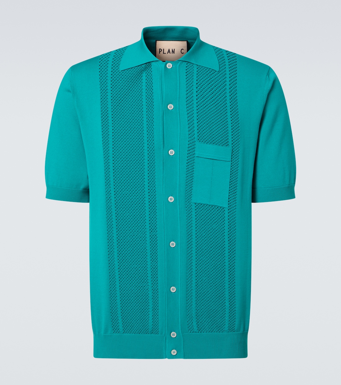 Pointelle knitted cotton cardigan | Plan C