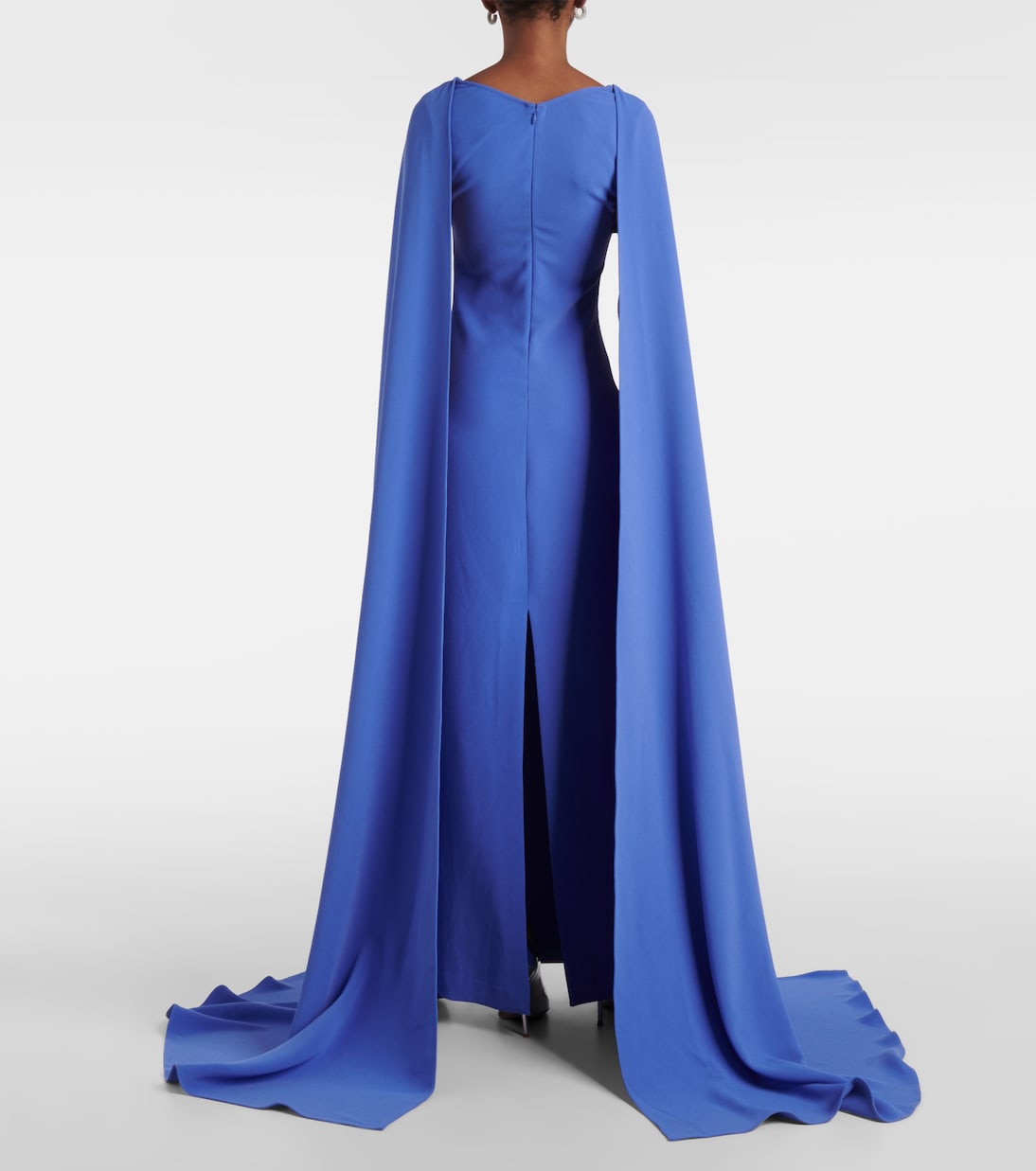 Robe longue Morgan en crêpe | Solace London