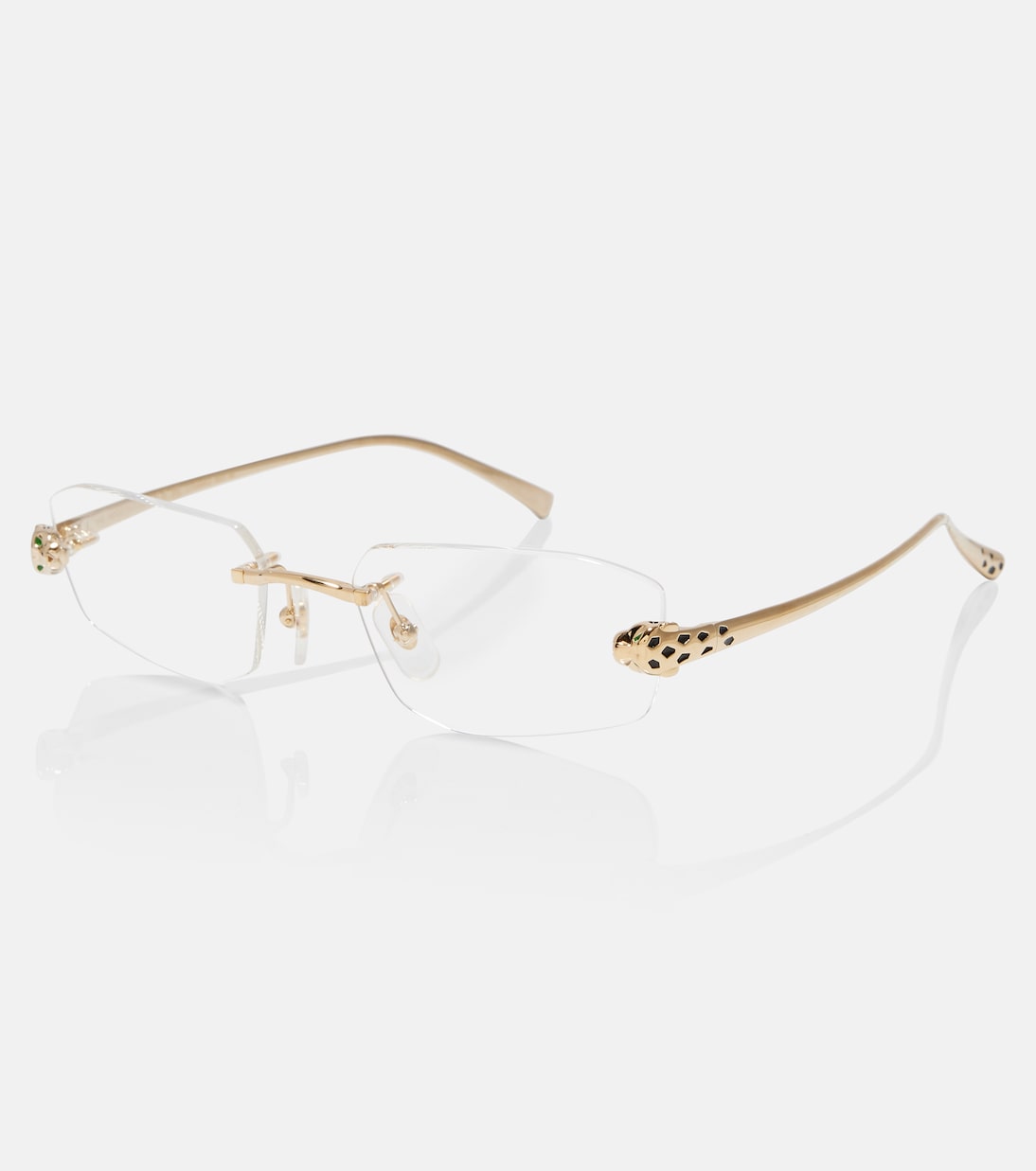 Panthère De Cartier rectangular glasses  | Cartier Eyewear Collection