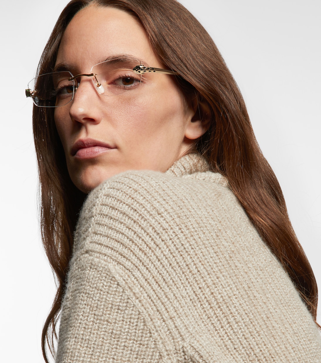 Panthère De Cartier rectangular glasses  | Cartier Eyewear Collection