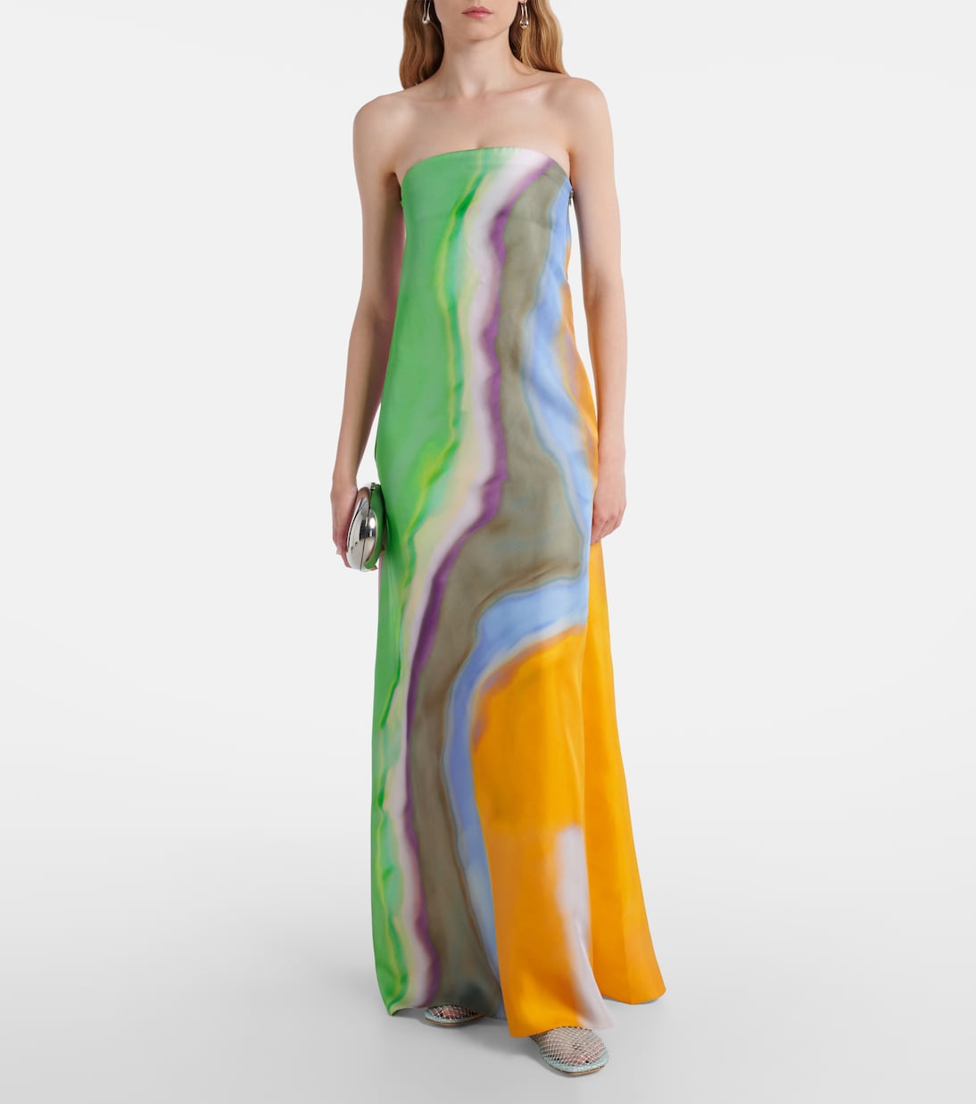 Minette水晶缀饰网布高跟鞋 | Christopher Esber