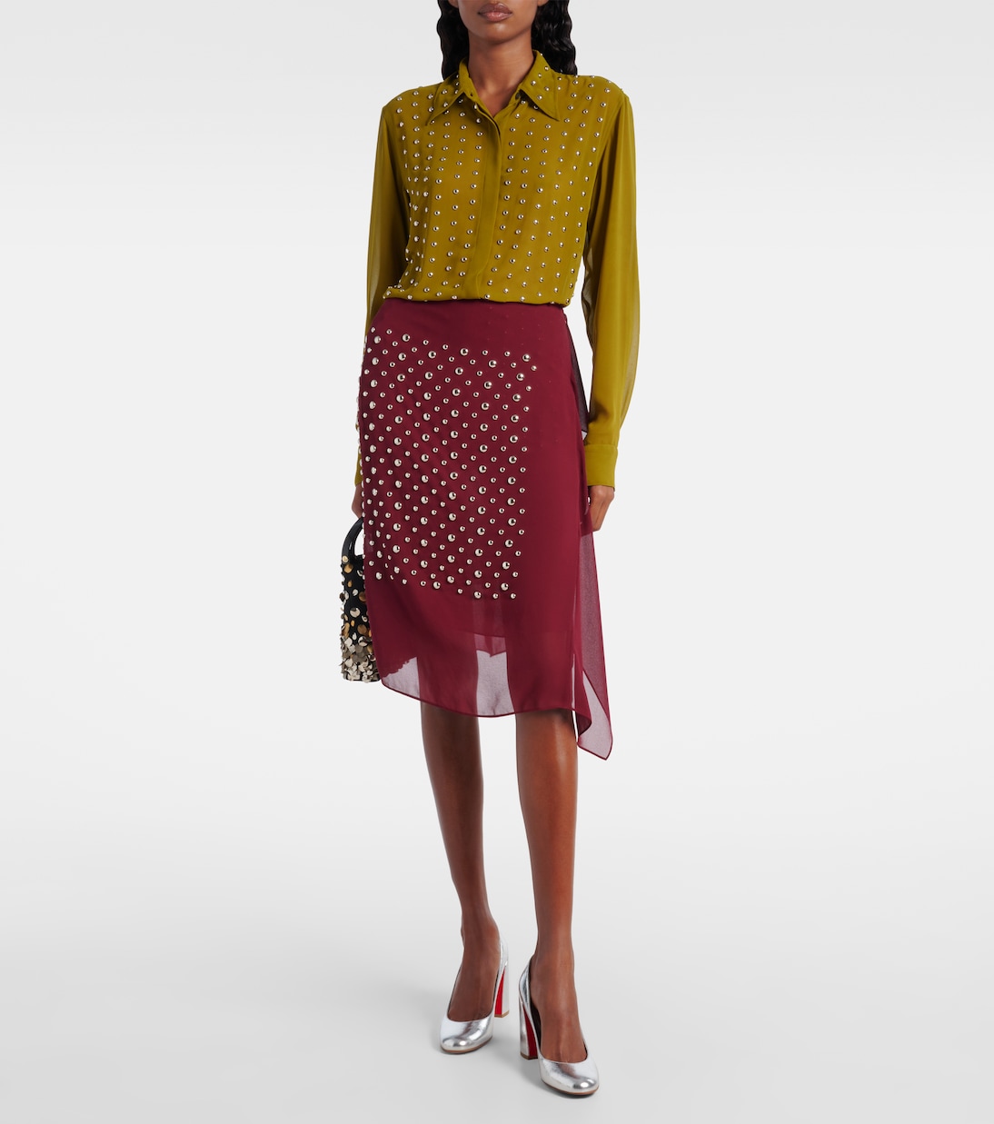 Miss Sab 85 metallic leather pumps | Christian Louboutin