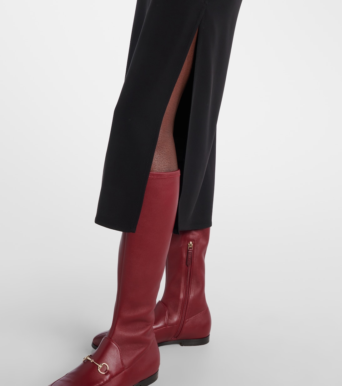 Midikleid Horsebit mit Kristallen | Gucci