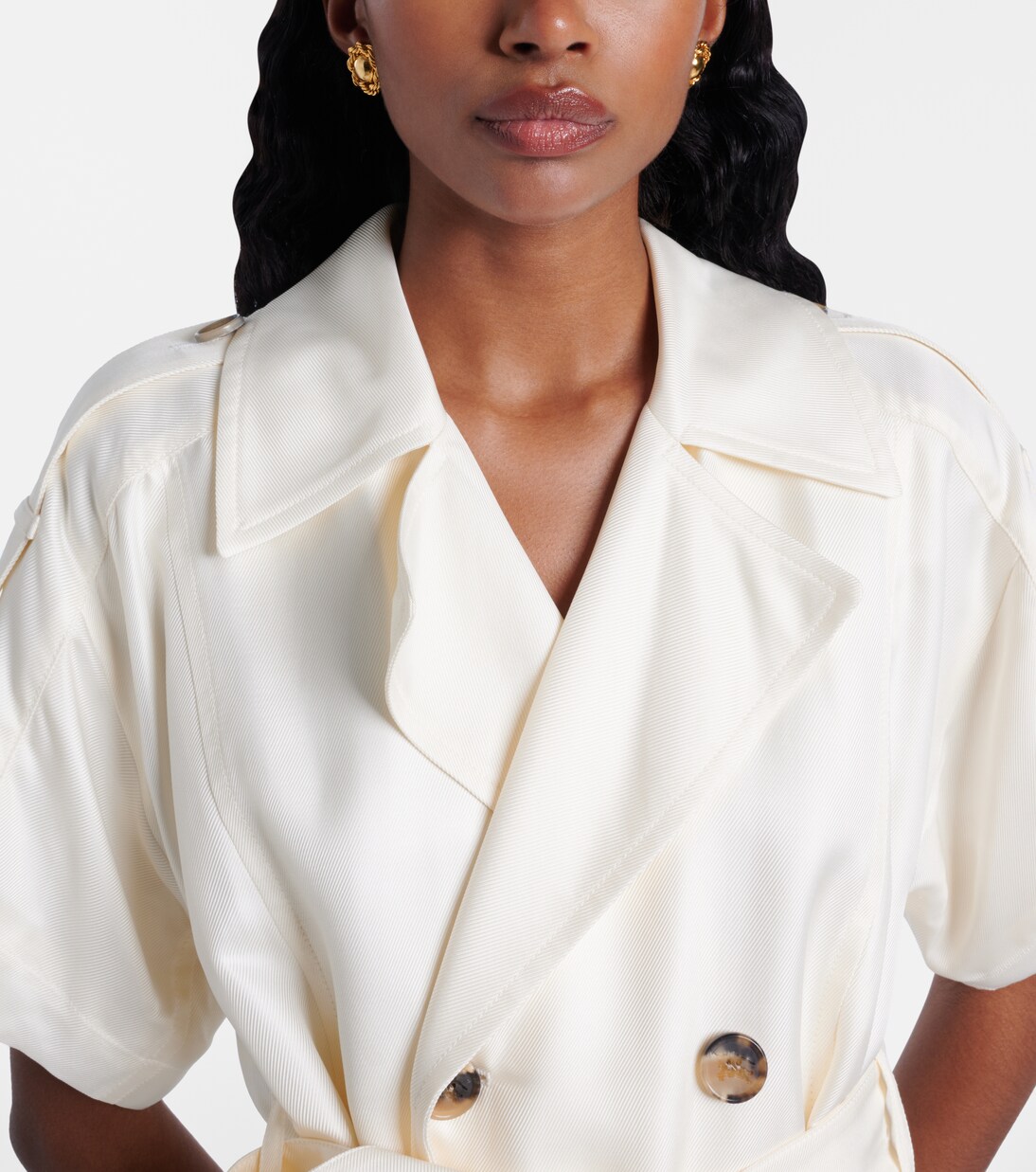 Caryann gold-plated earrings | Jennifer Behr