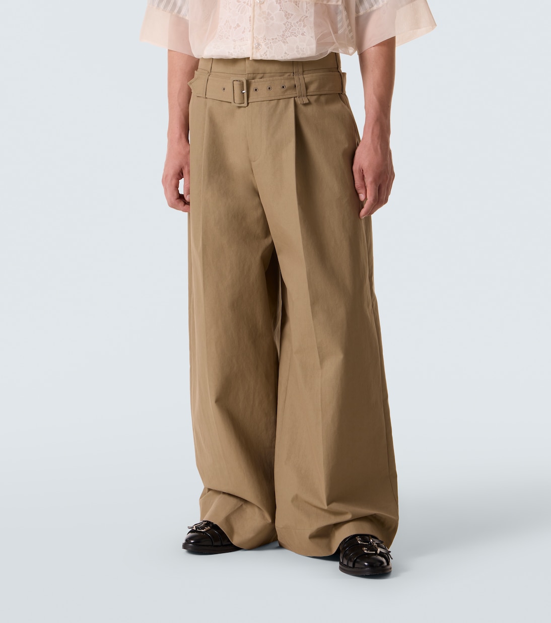 Cotton-blend canvas wide-leg pants | Simone Rocha