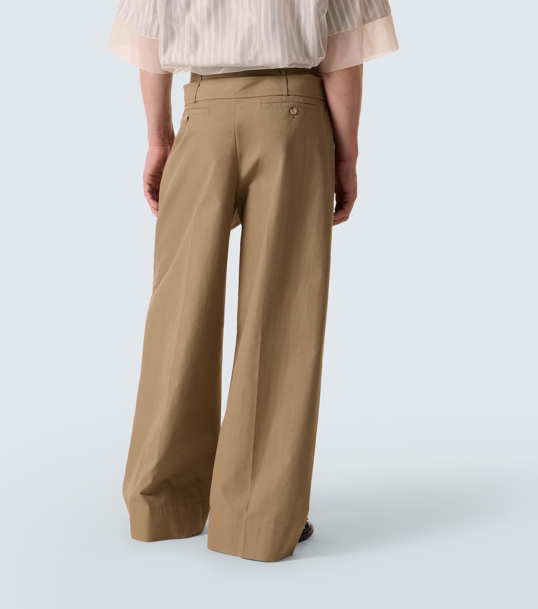 Cotton-blend canvas wide-leg pants | Simone Rocha