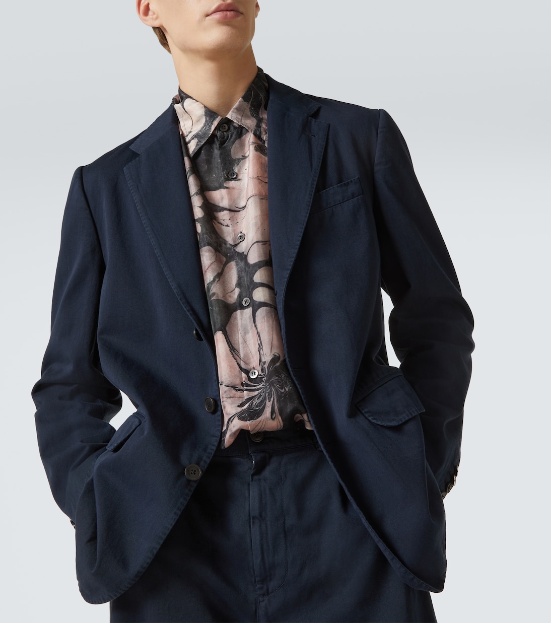 Bestickter Blazer aus Baumwolle | Dries Van Noten