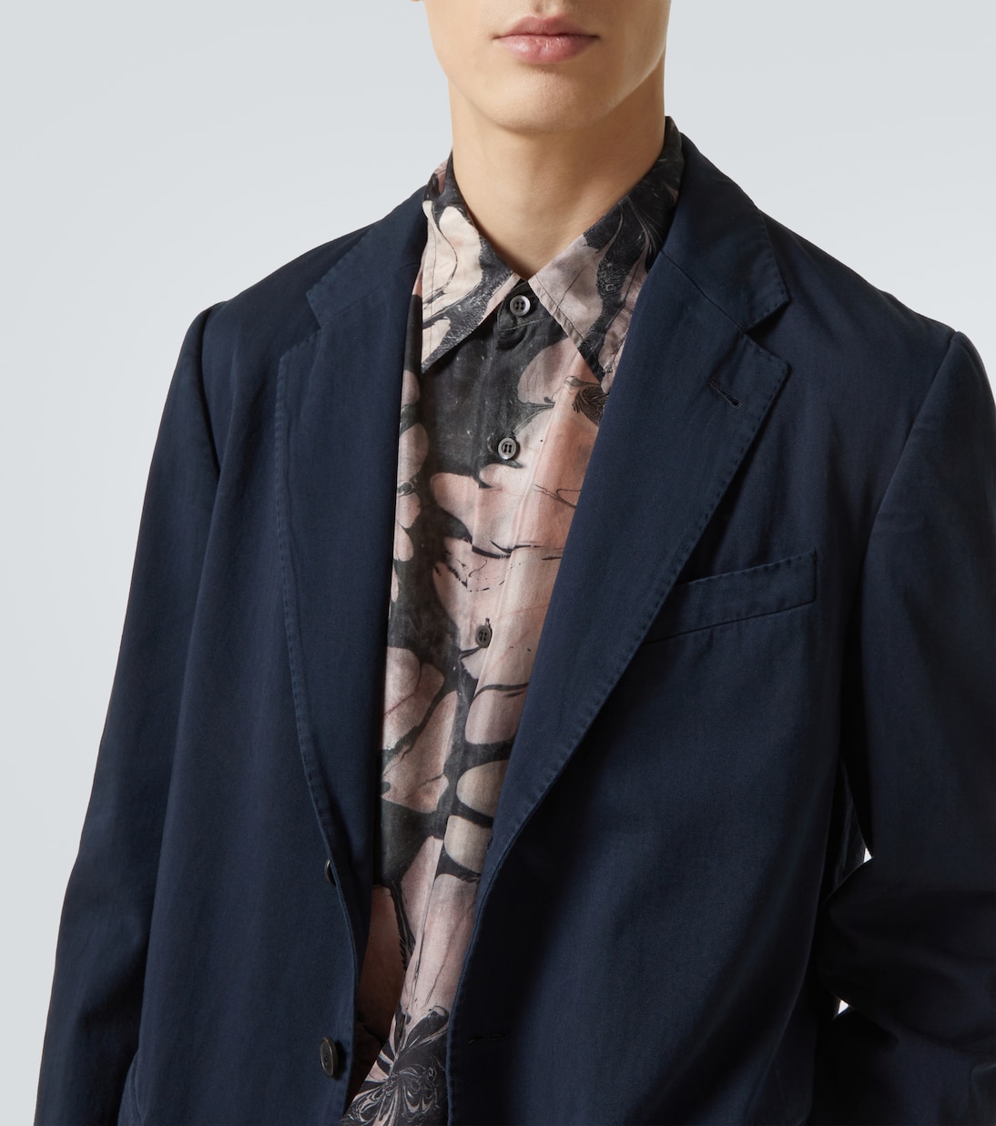 Bestickter Blazer aus Baumwolle | Dries Van Noten