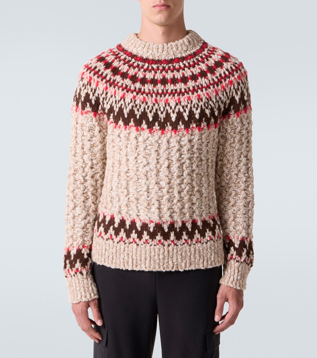 Jacquard wool-blend sweater | Moncler Grenoble