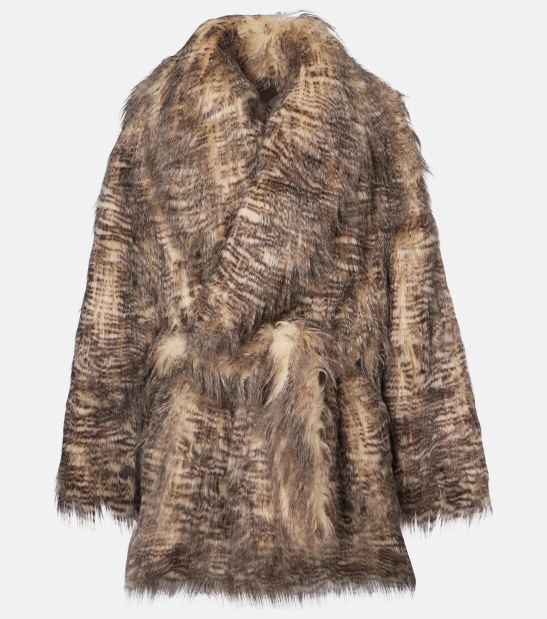 Juno animal-print belted coat | Entire Studios