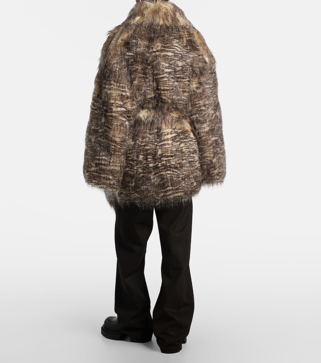 Juno animal-print belted coat | Entire Studios