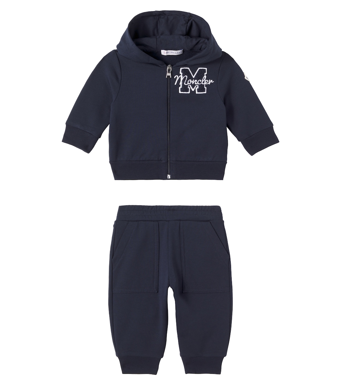 Baby cotton-blend fleece tracksuit | Moncler Enfant