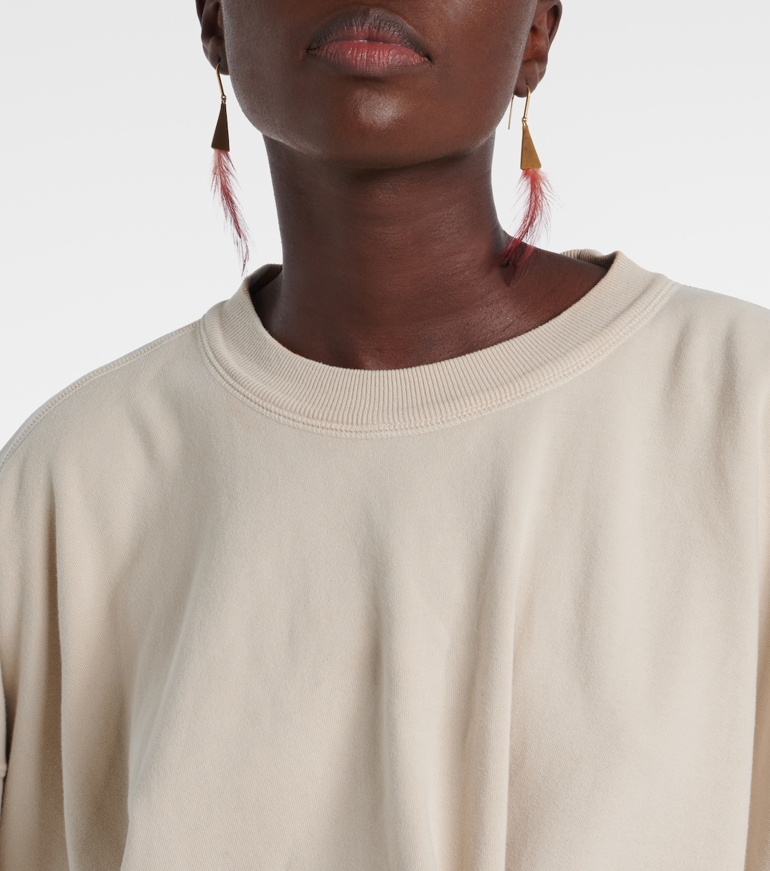 Sweatshirt-Kleid aus Baumwoll-Jersey | Marant Etoile