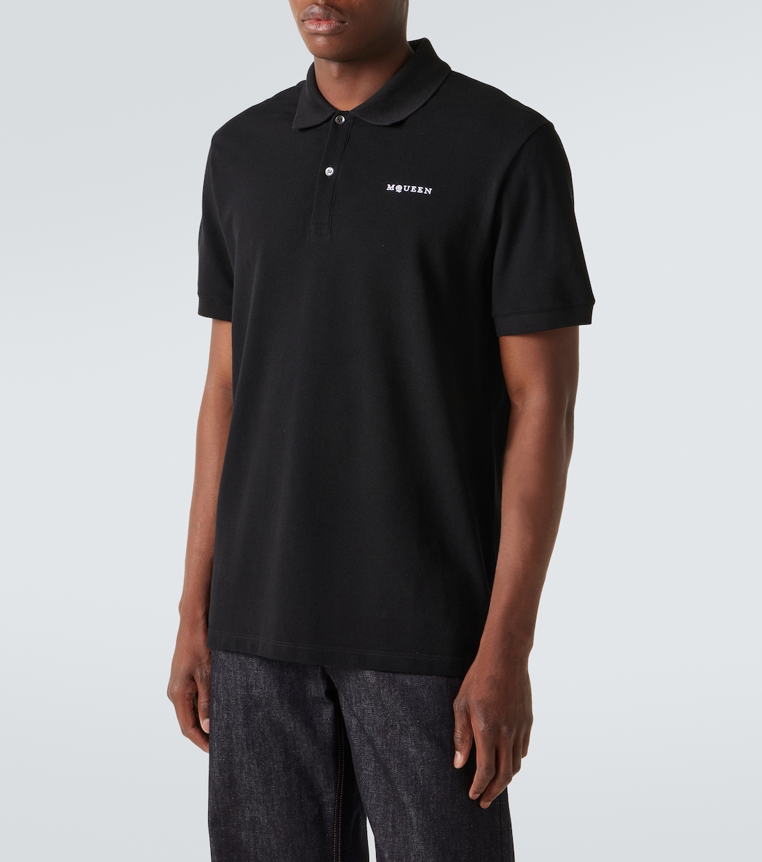 Logo cotton polo shirt | McQueen