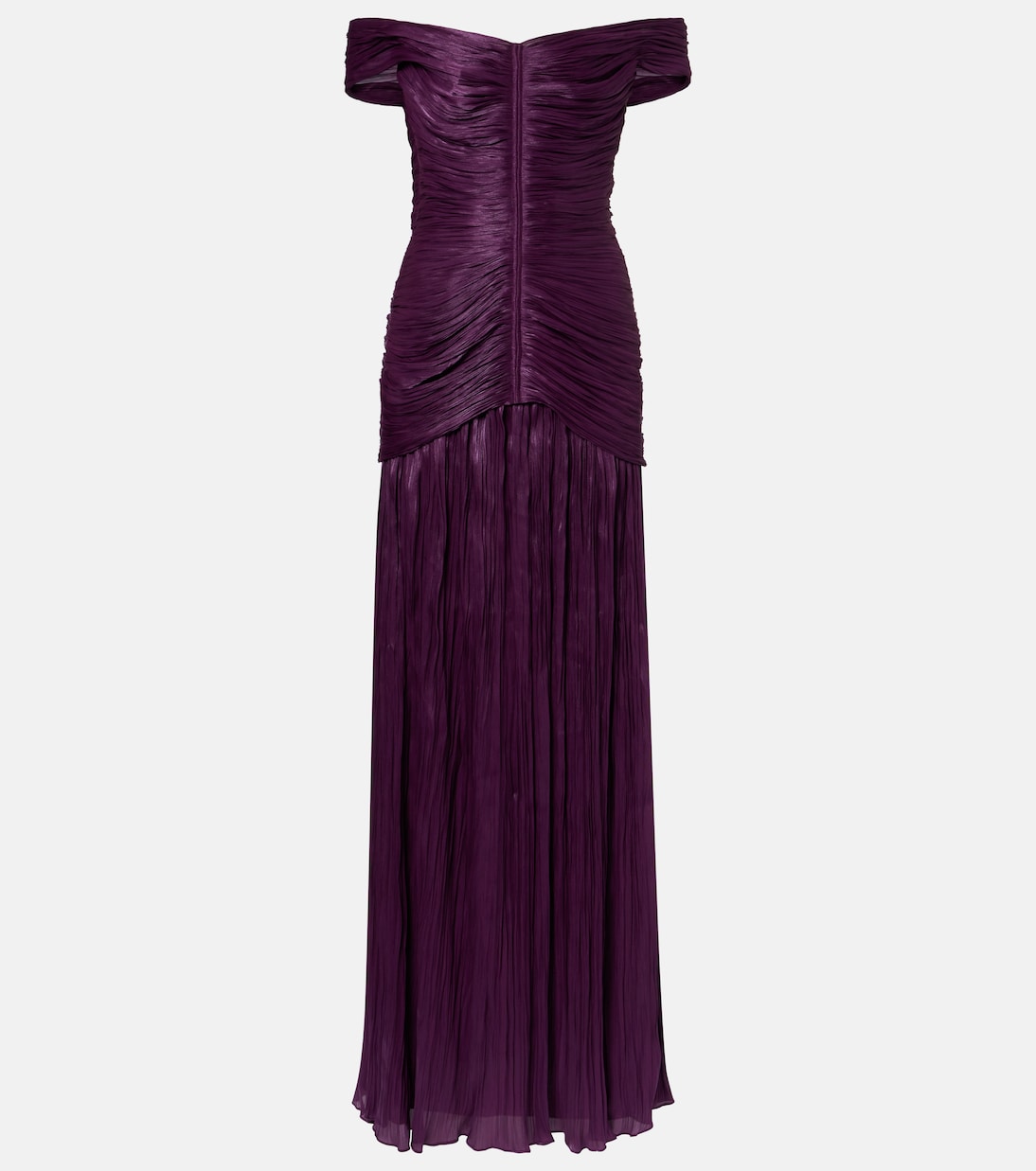 Off-shoulder crêpe bustier gown | Marmar Halim