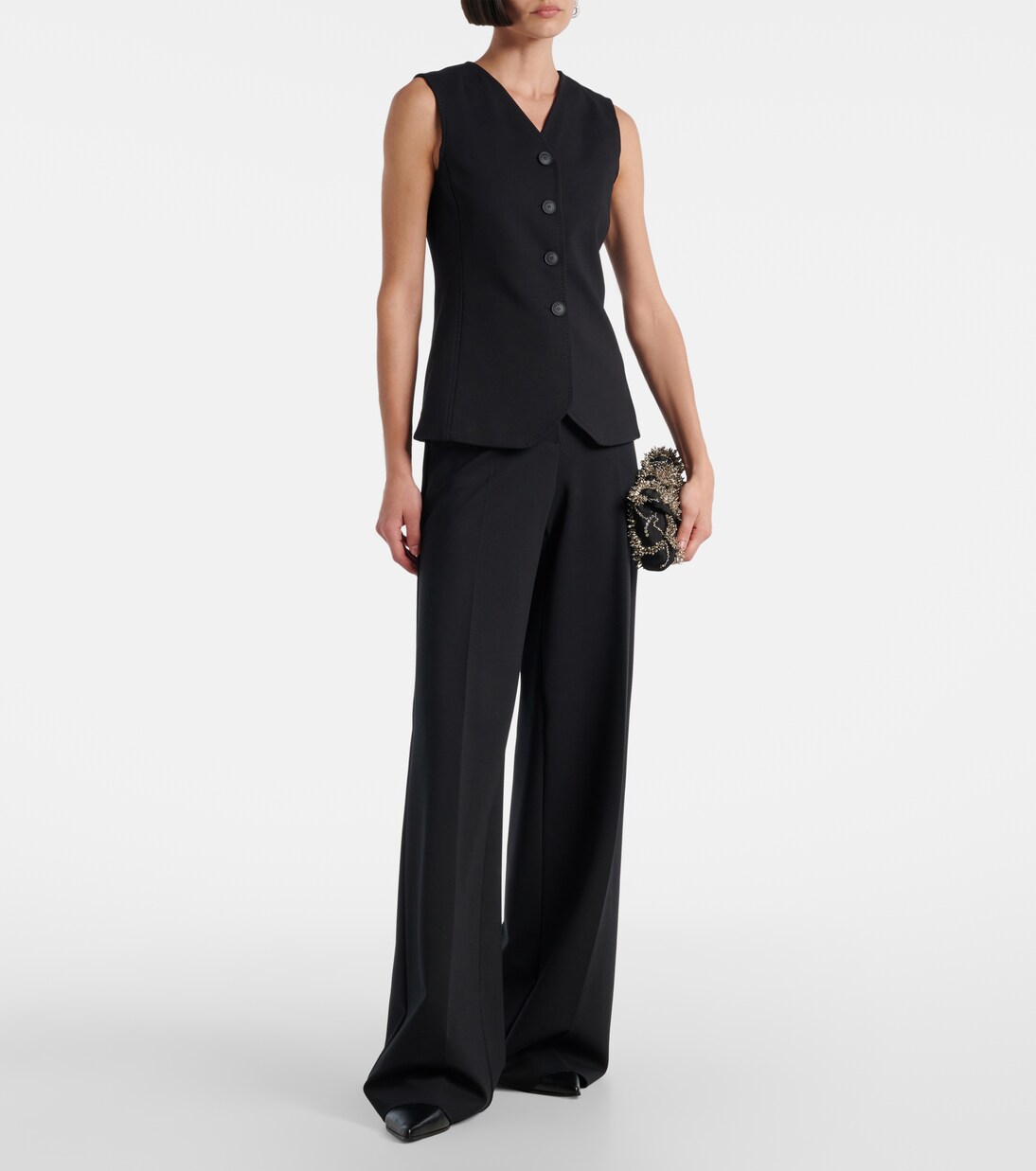 Pantalon ample Biada à taille haute | Max Mara