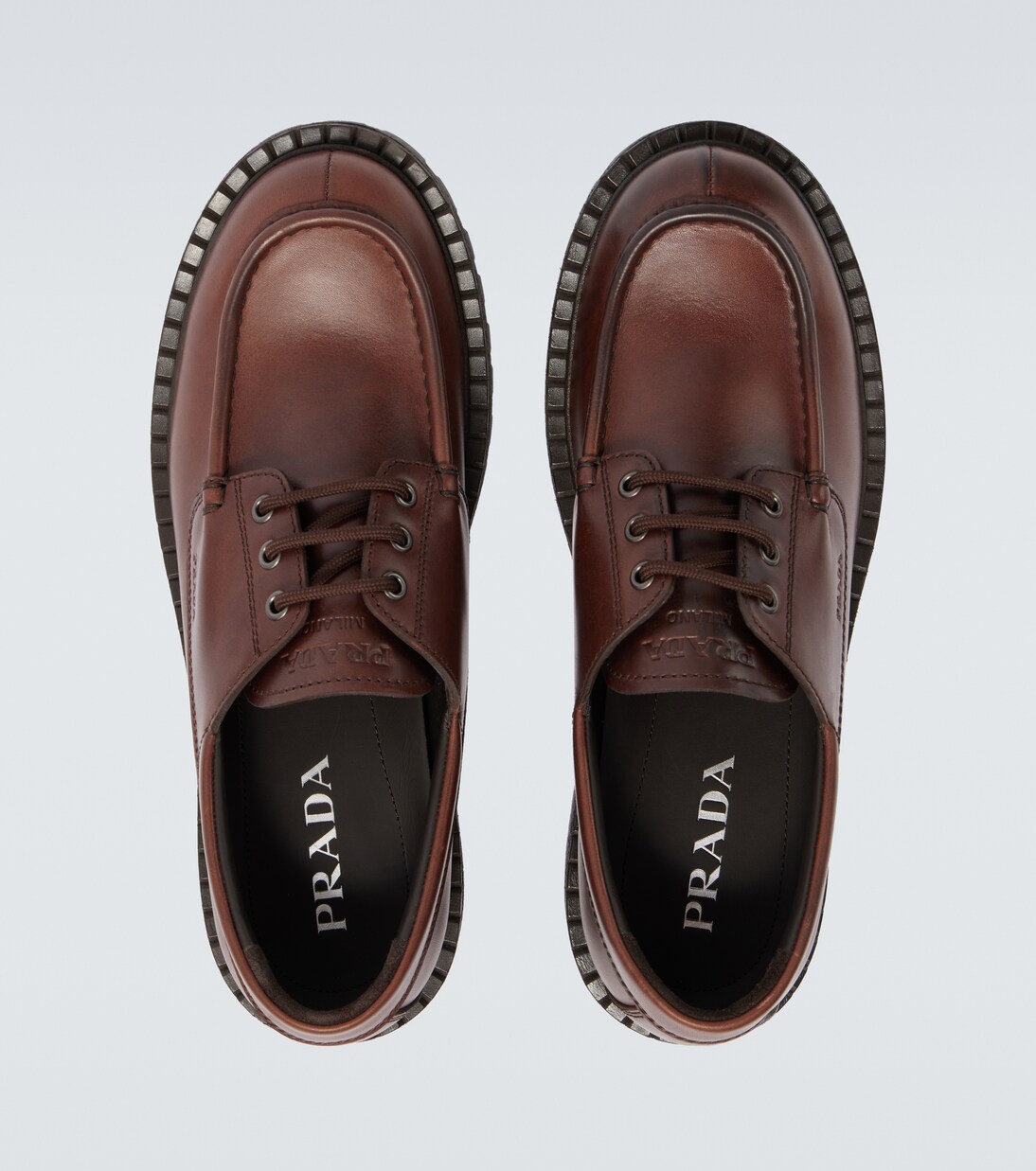 Schnürschuhe aus Leder | Prada