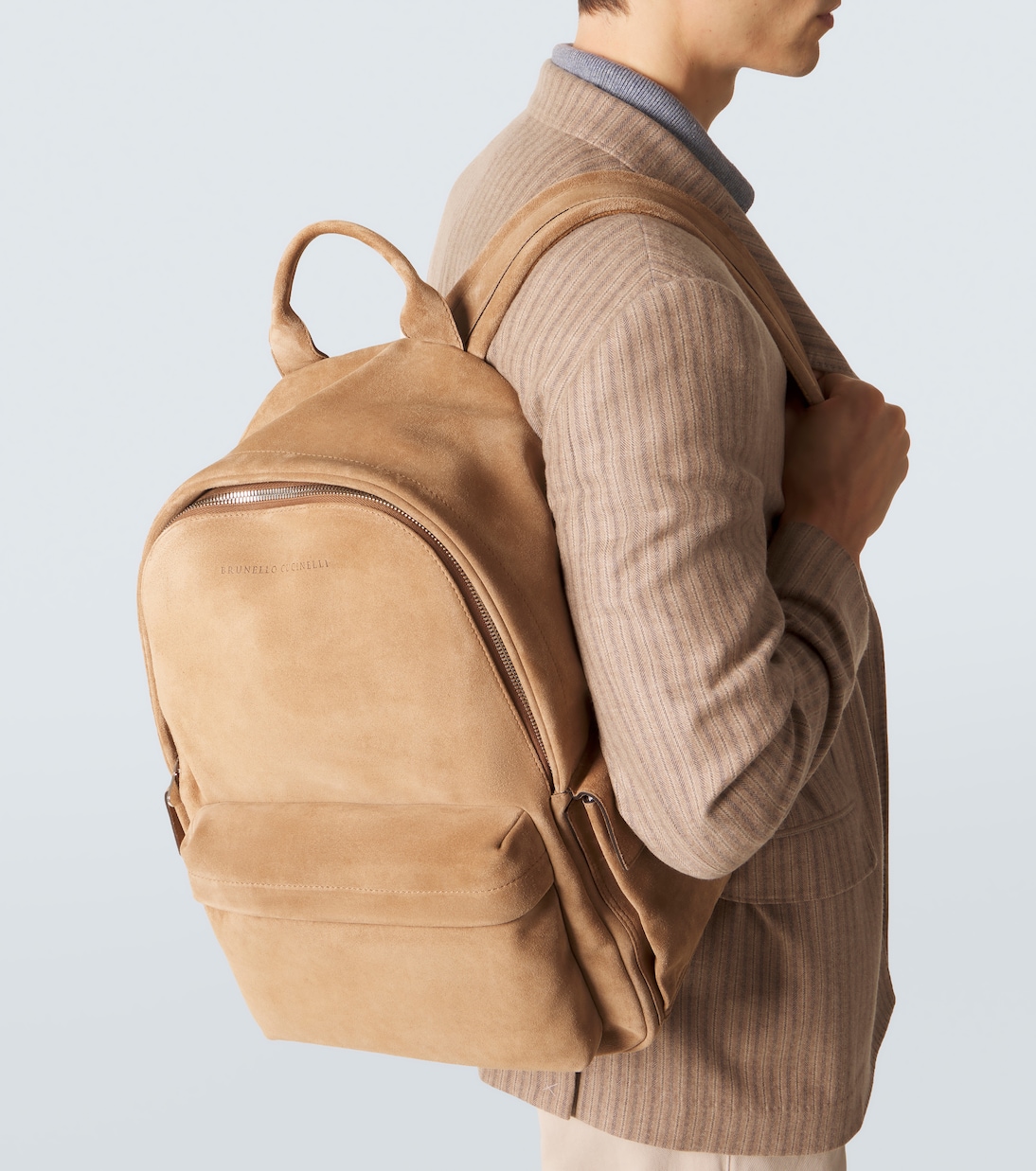 Sac à dos en daim | Brunello Cucinelli