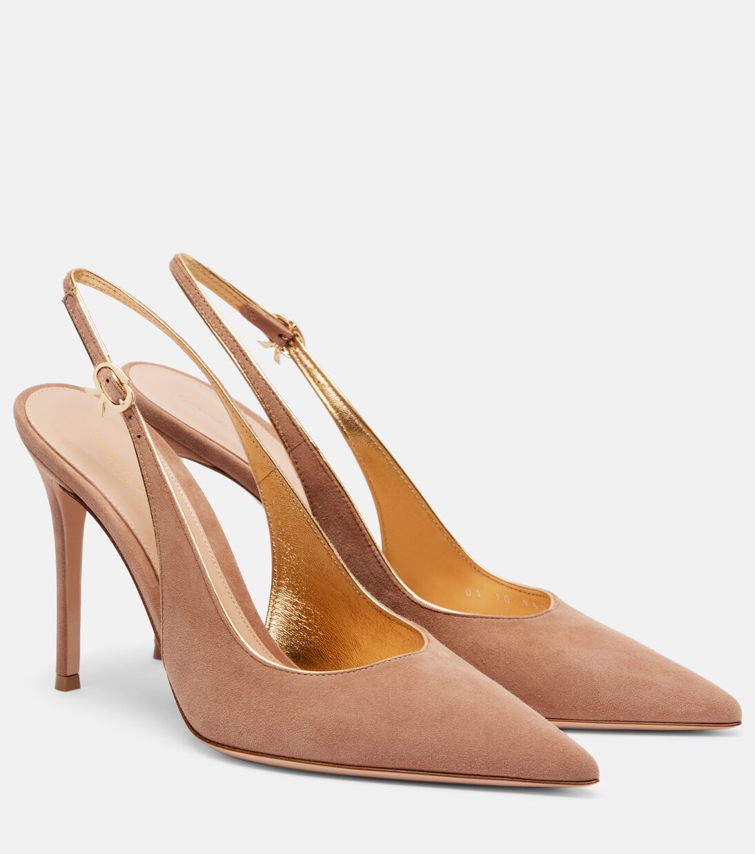 Robbie 95 suede slingback pumps | Gianvito Rossi