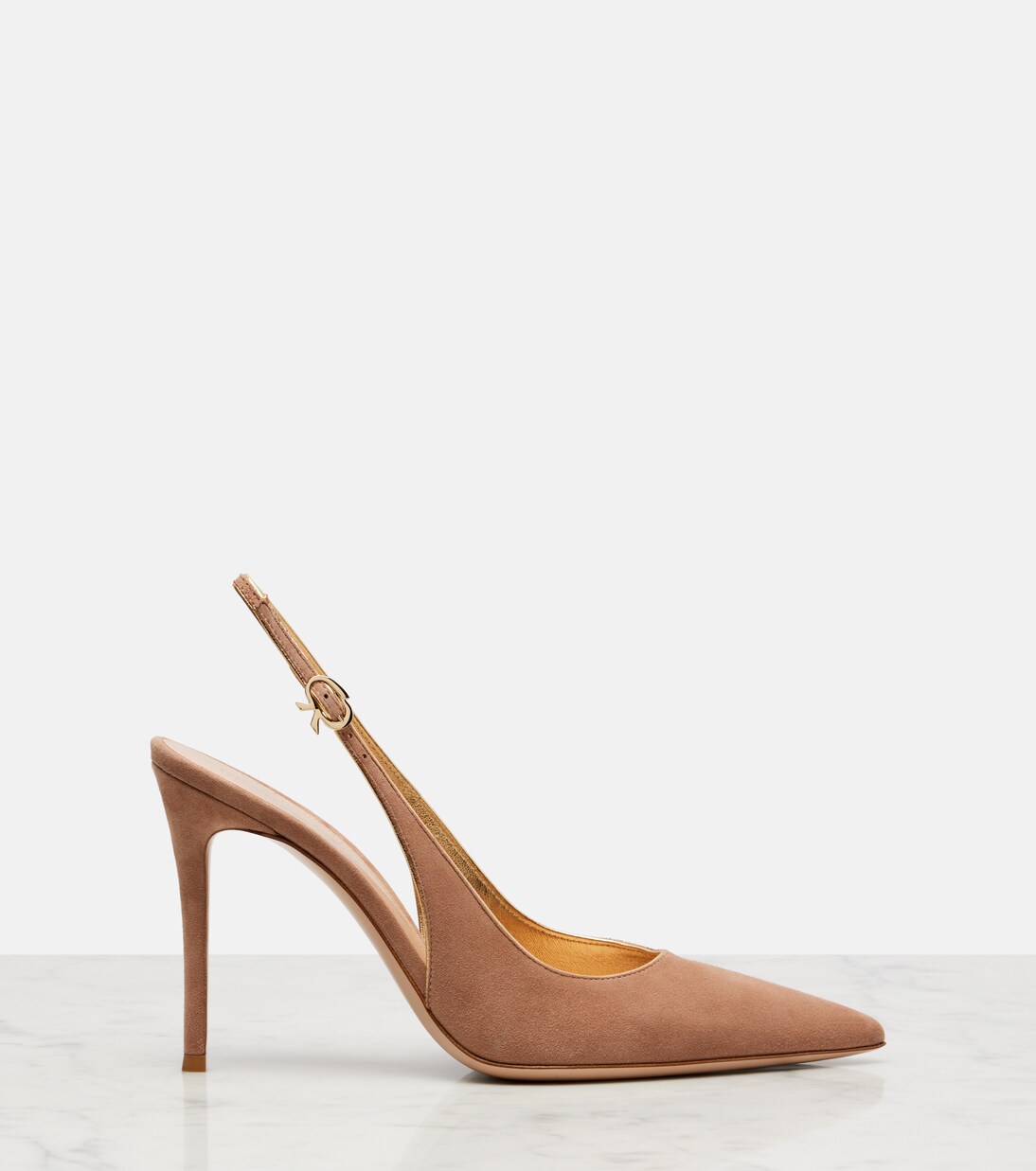 Robbie 95 suede slingback pumps | Gianvito Rossi