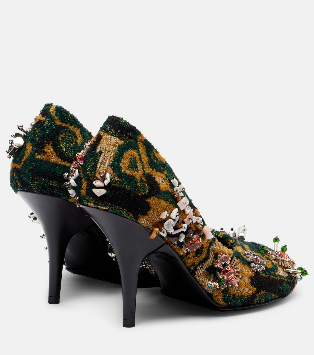 Verzierte Pumps aus Jacquard | Dries Van Noten