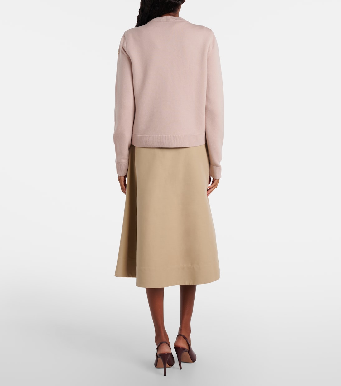 Down-paneled virgin wool cardigan | Moncler