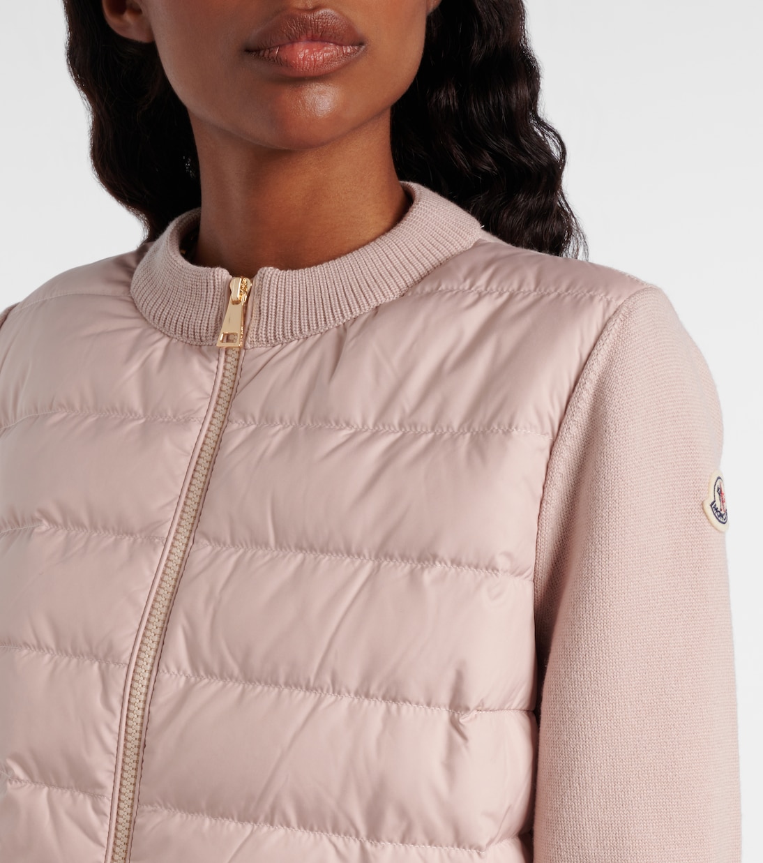 Down-paneled virgin wool cardigan | Moncler