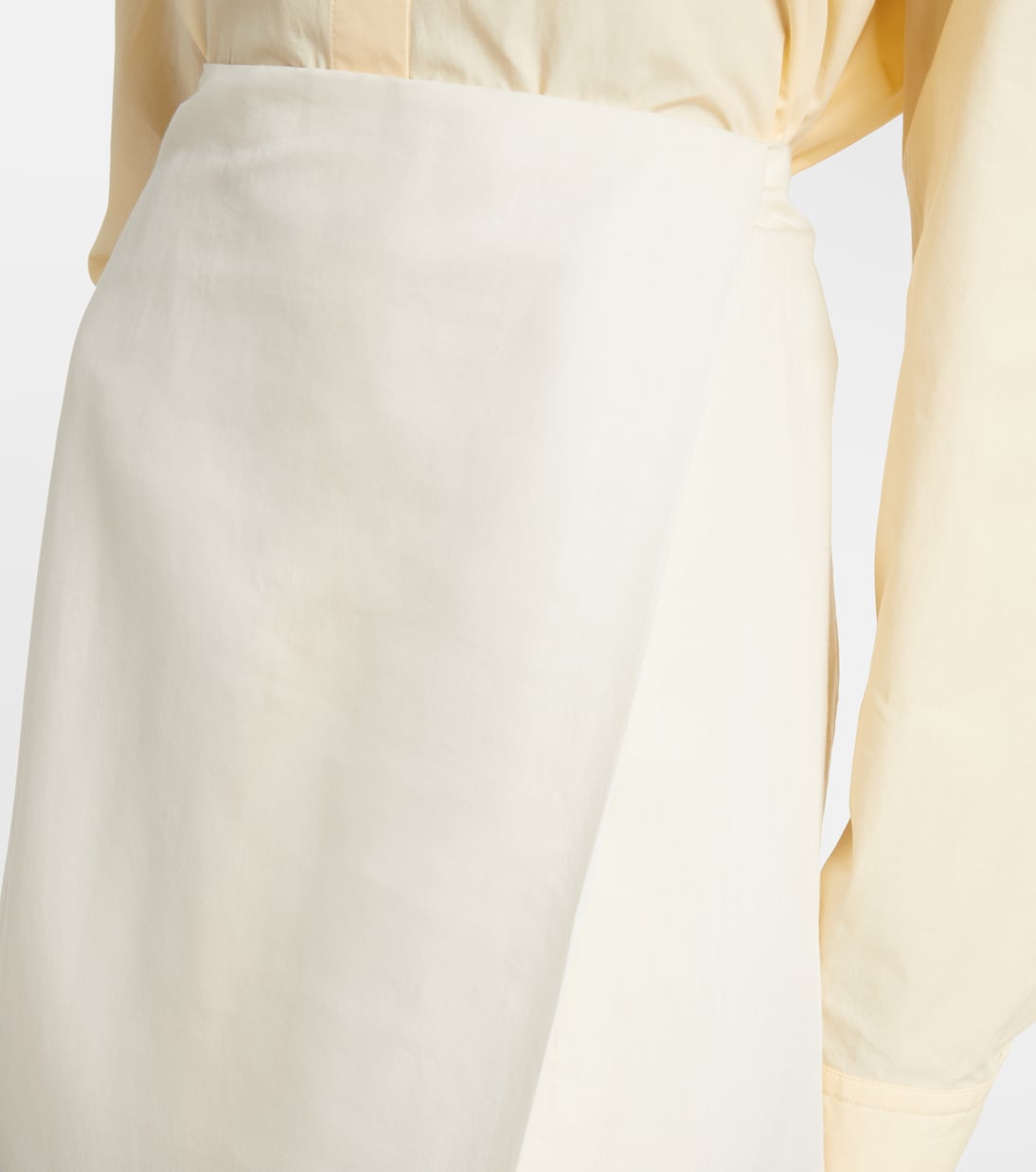 Demi floral silk and cotton midi skirt | Khaite