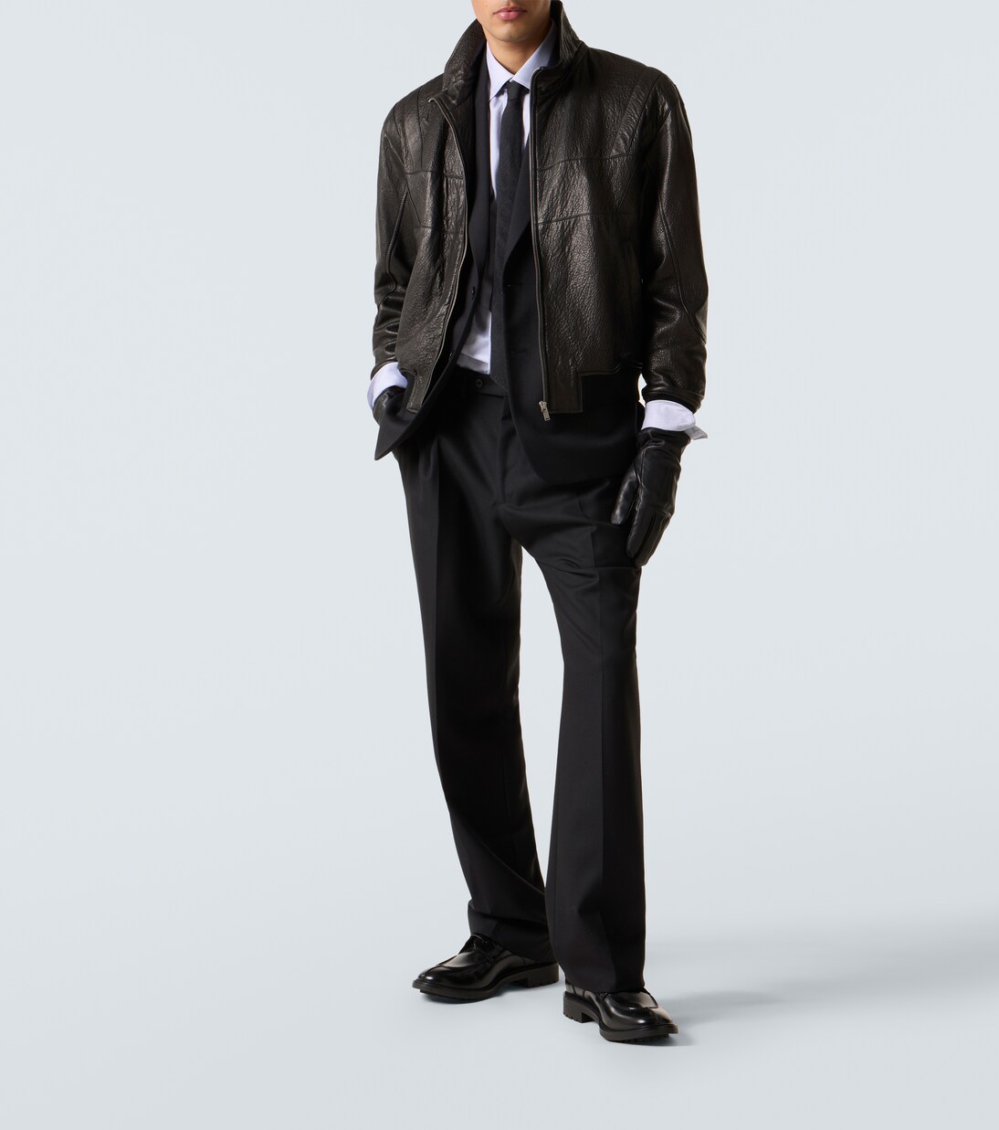 Leather bomber jacket | Saint Laurent