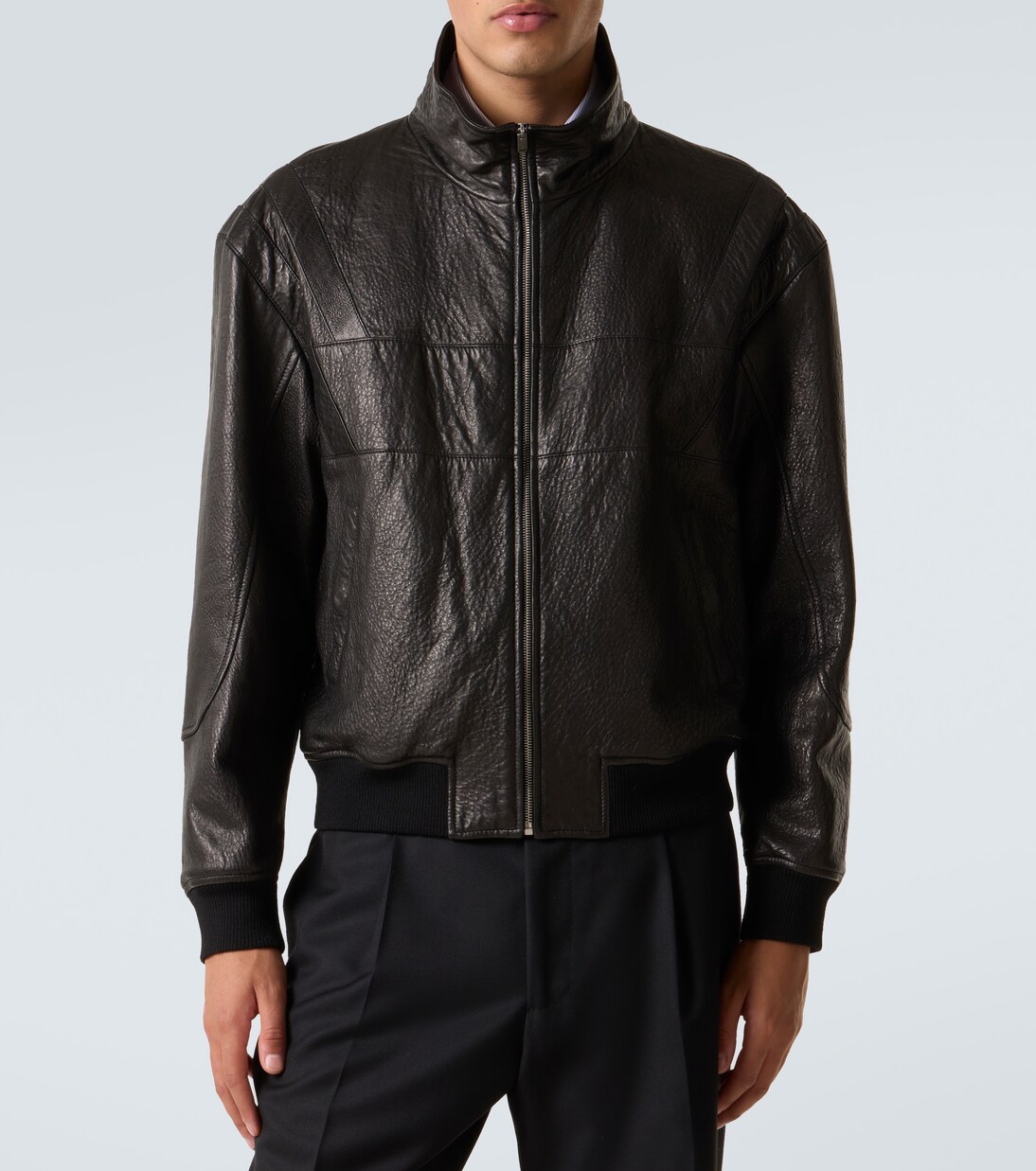 Leather bomber jacket | Saint Laurent