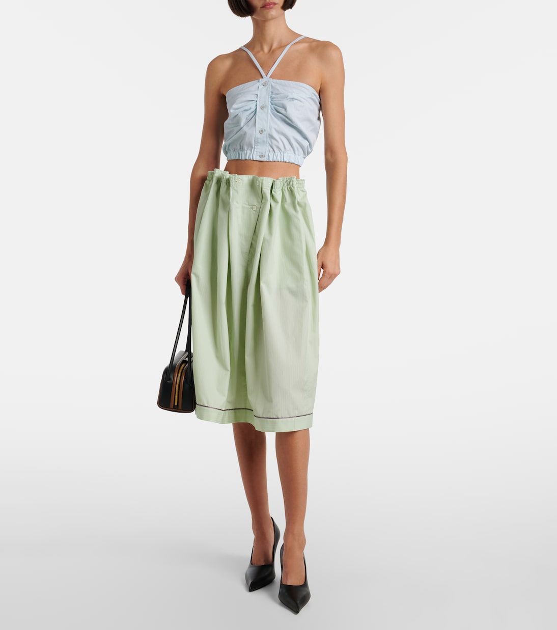 Cotton poplin top | Prada