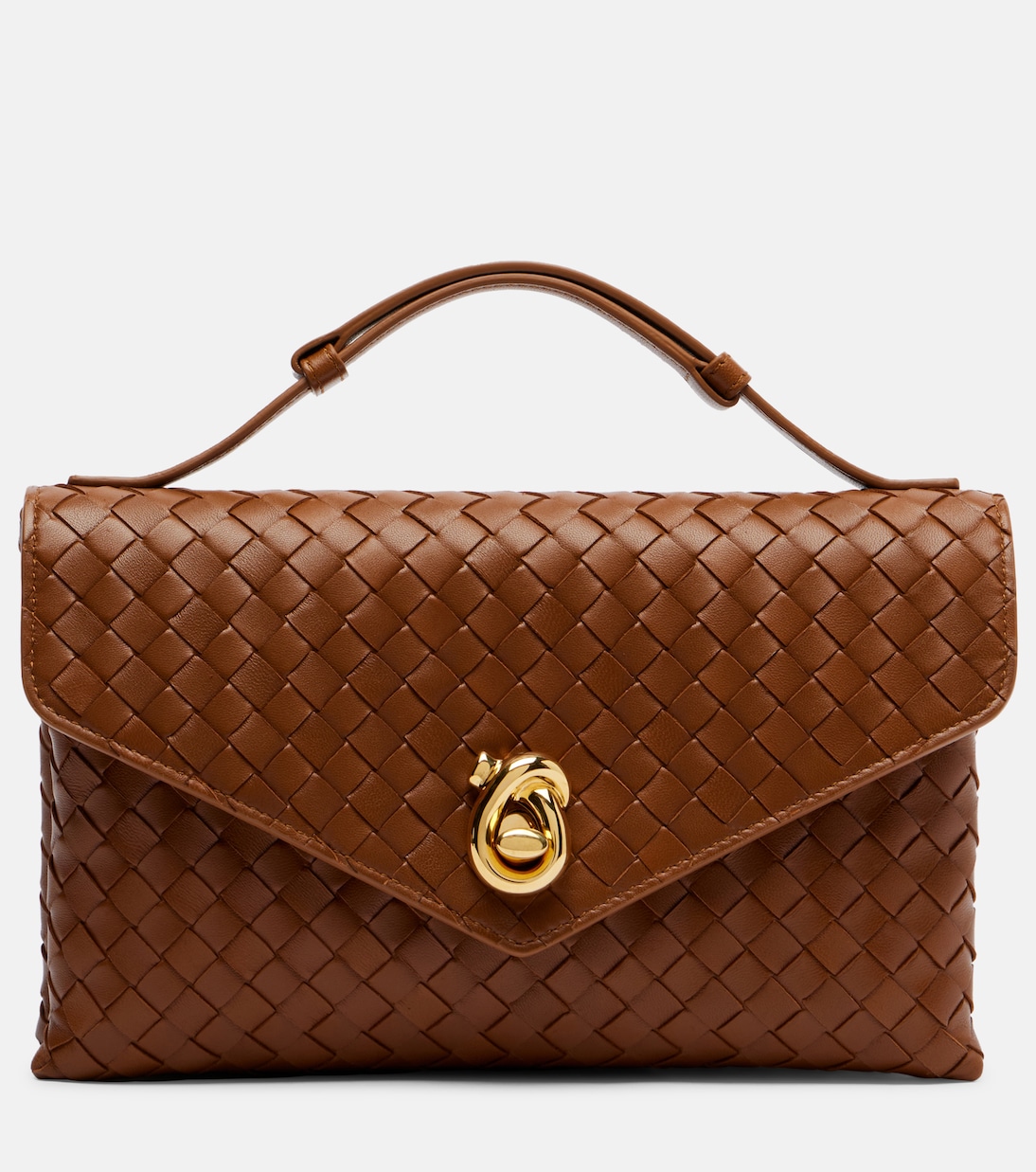 Knot Lock leather top-handle bag | Bottega Veneta