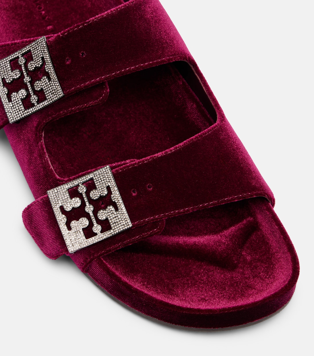 Mellow embellished velvet slides | Tory Burch