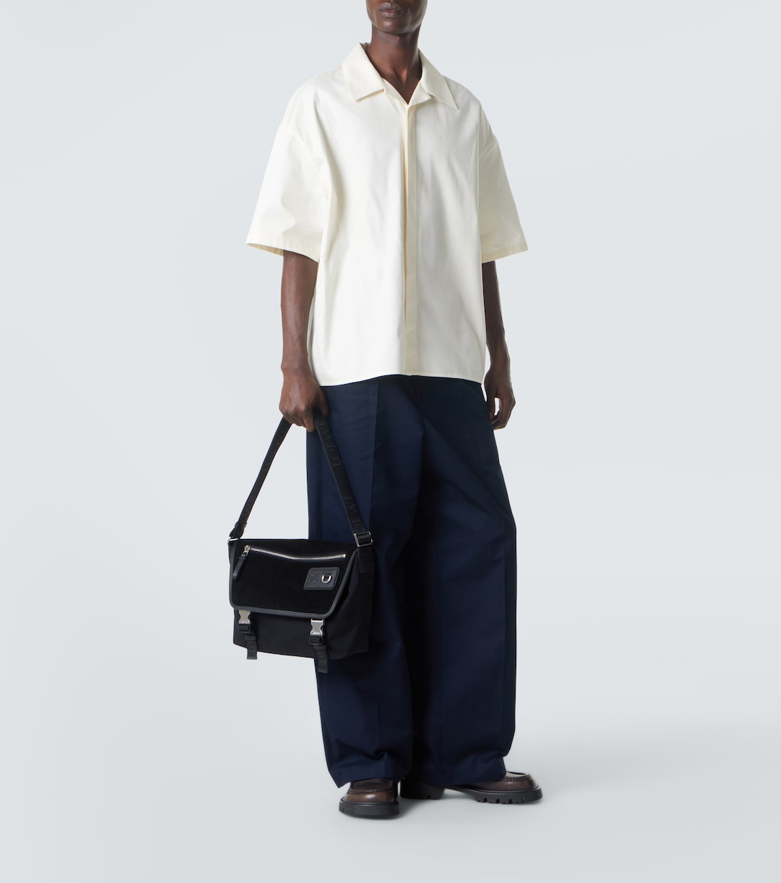 Messenger Bag Flex Medium mit Leder | Loewe
