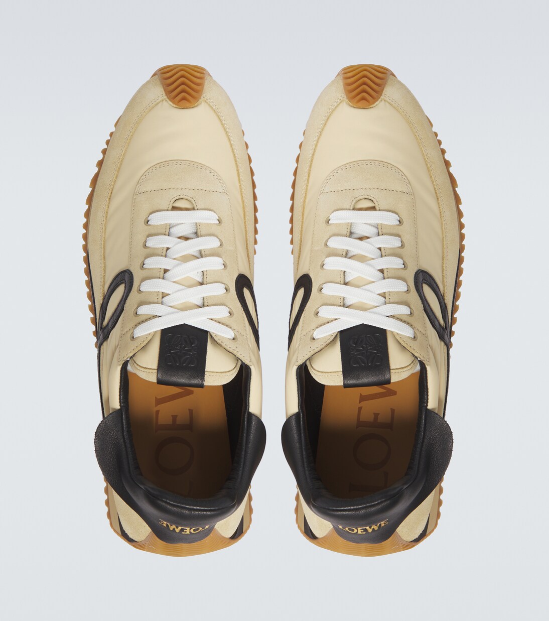 Ballet Runner 2.0 suede-trimmed sneakers | Loewe