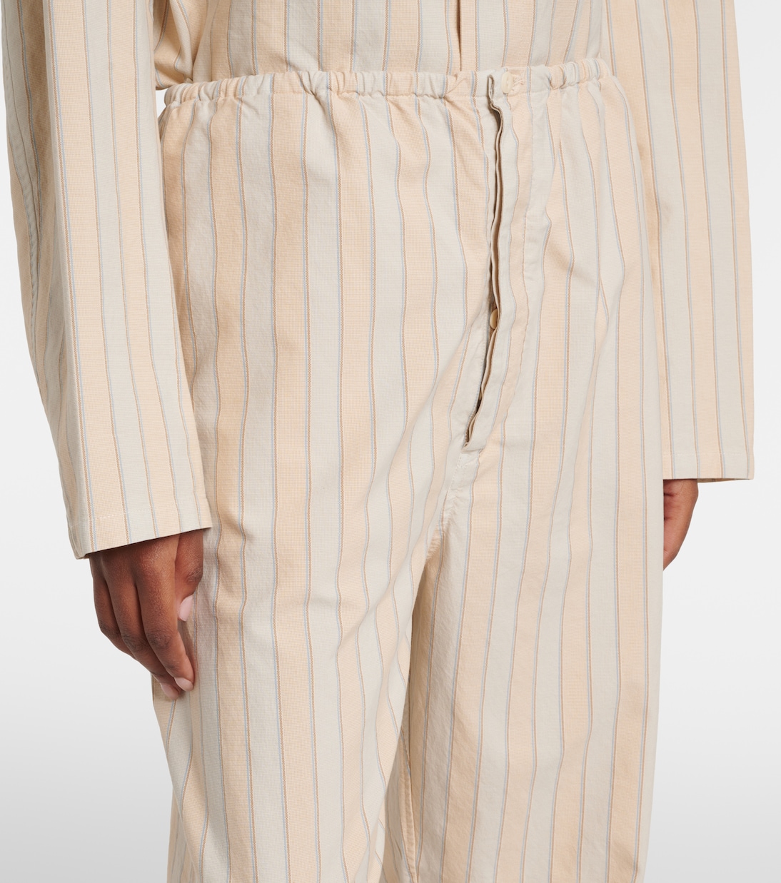 Striped cotton wide-leg pants | Maison Margiela