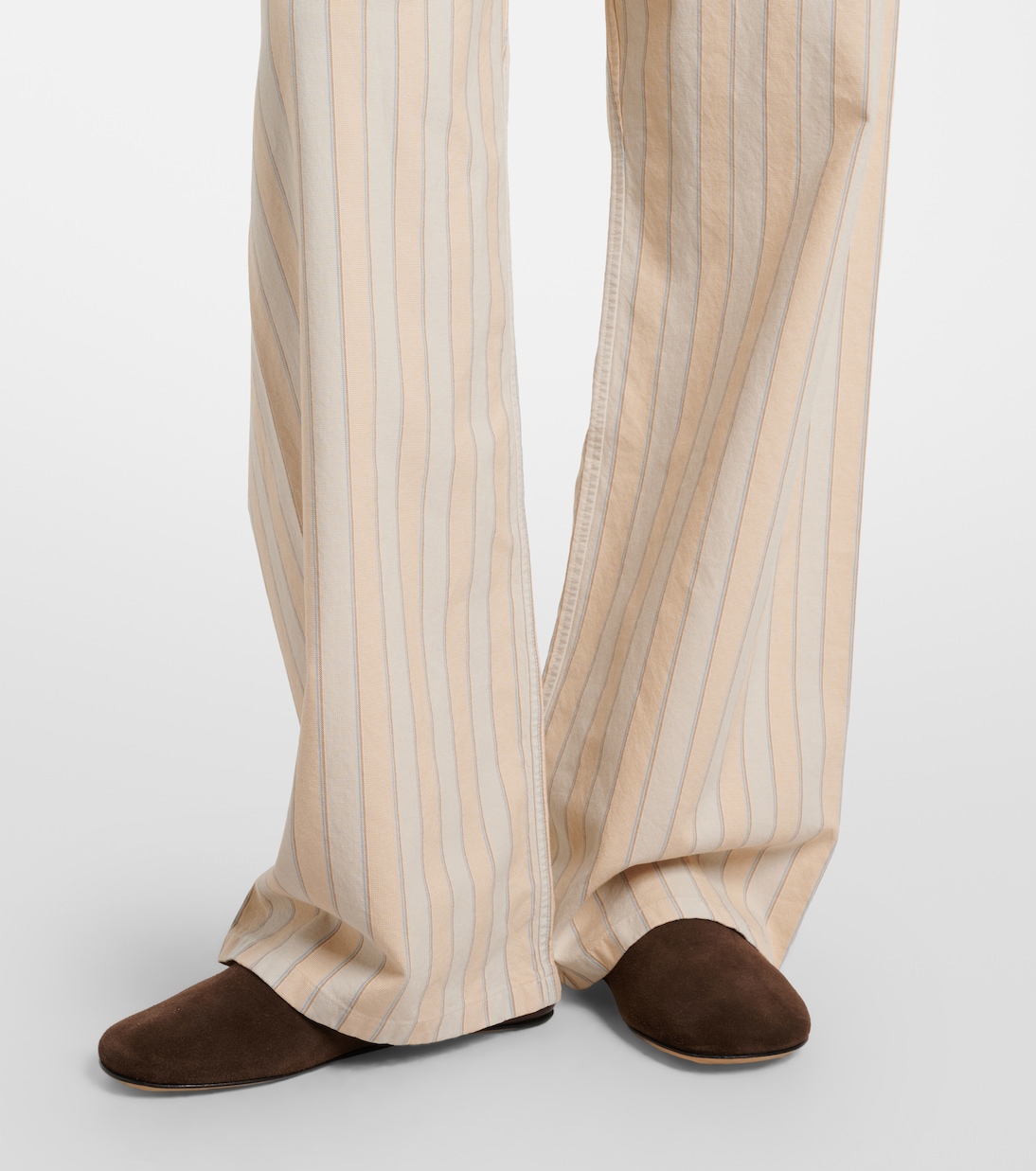 Striped cotton wide-leg pants | Maison Margiela